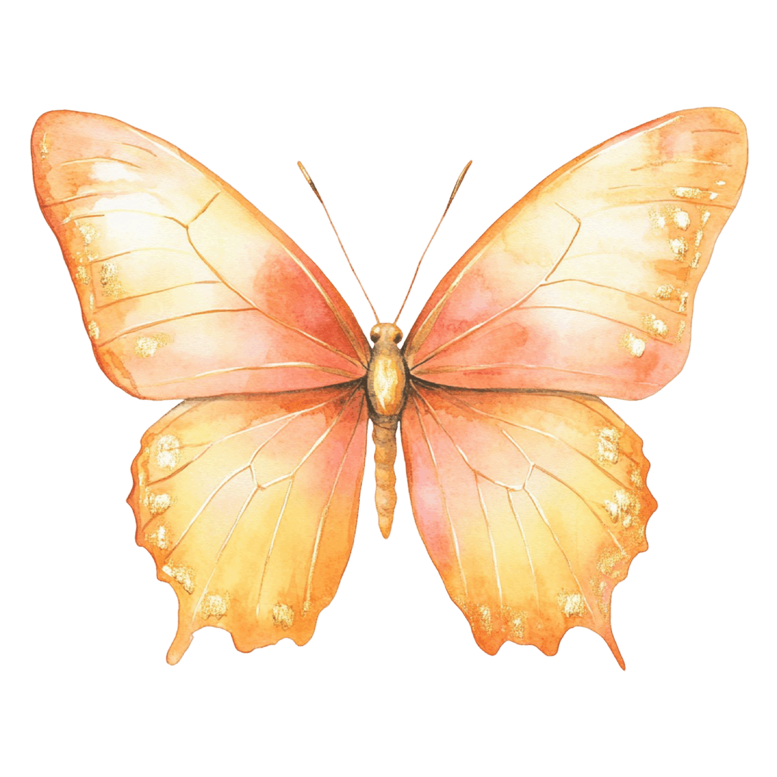 Colorful Drawing Butterfly Clipart (29)