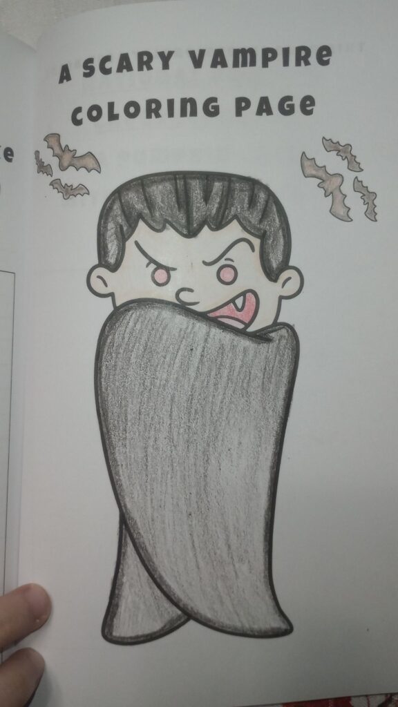 Vampire coloring page
